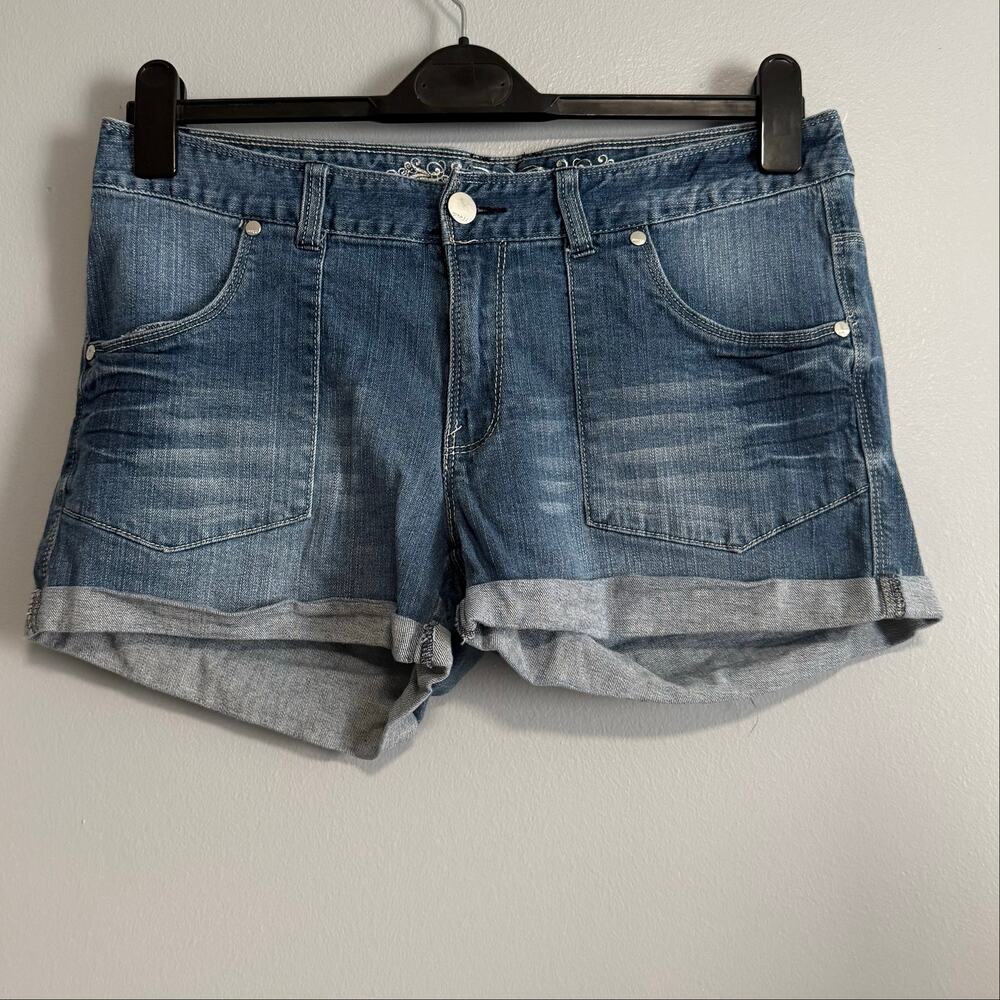 Express Cuffed Denim Jean Shorts 12